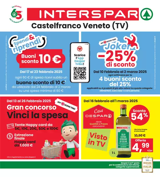 Volantino Interspar a Castelfranco Veneto | Sconti fino al 50%  | 13/2/2025 - 26/2/2025