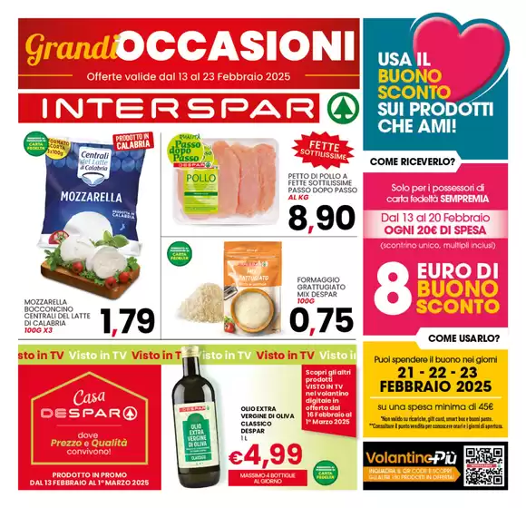 Volantino Interspar a Paola | Grandi occasioni | 13/2/2025 - 23/2/2025