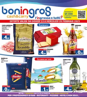 Volantino Boningros Cash and Carry a Bovalino | I'ingrosso x tutti! | 13/2/2025 - 26/2/2025