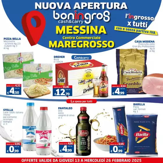 Volantino Boningros Cash and Carry a Bovalino | Con e senza partiva IVA | 13/2/2025 - 26/2/2025