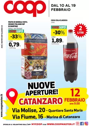 Volantino Coop a Bianco | Nuove aperture! | 13/2/2025 - 19/2/2025