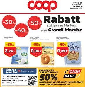 Offerte di Iper e super a Cortina d'Ampezzo | 30% 40% 50% rabatt auf grosse marken in Coop | 13/2/2025 - 26/2/2025