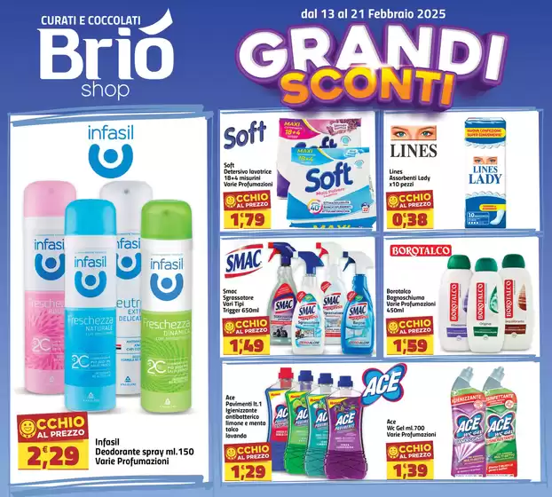 Volantino Briò Shop a Cassino | Grandi Sconti | 13/2/2025 - 21/2/2025