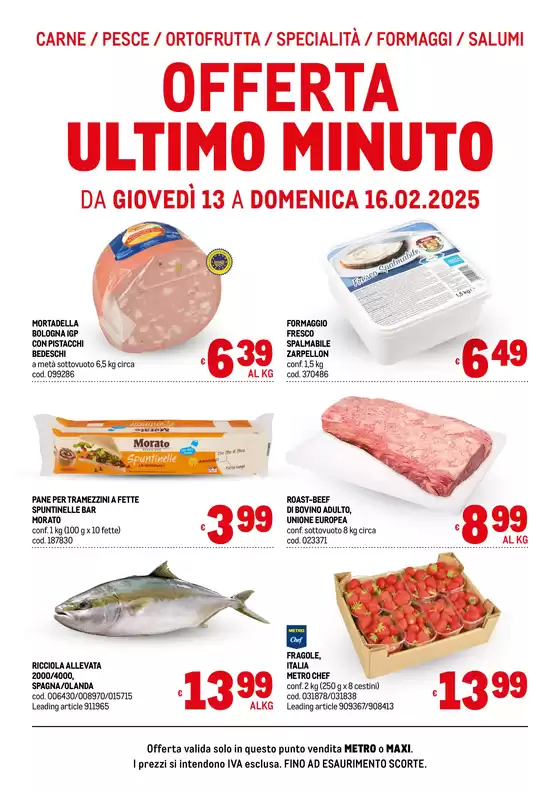 Volantino Metro a Surbo | Offerte freschissimi | 13/2/2025 - 16/2/2025