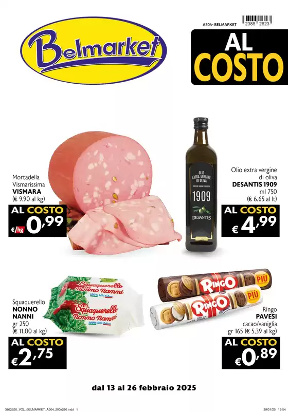 Volantino Belmarket a Zero Branco | Al costo  | 13/2/2025 - 26/2/2025