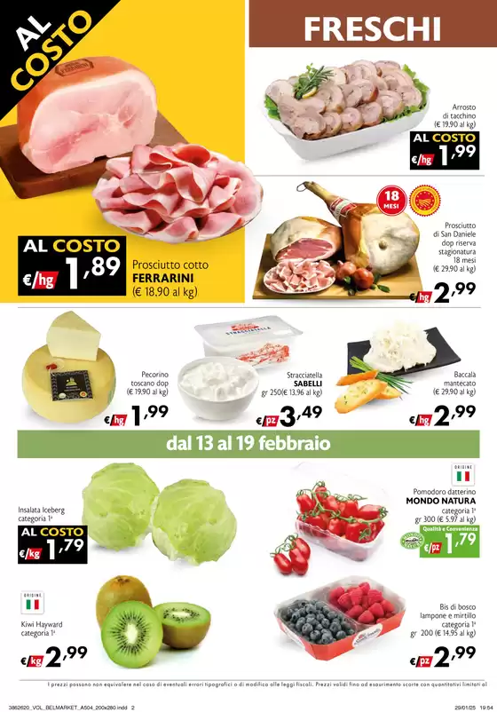 Volantino Belmarket a Zero Branco | Al costo  | 13/2/2025 - 26/2/2025