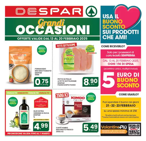 Volantino Despar a Arpino | Grandi occasioni | 13/2/2025 - 20/2/2025