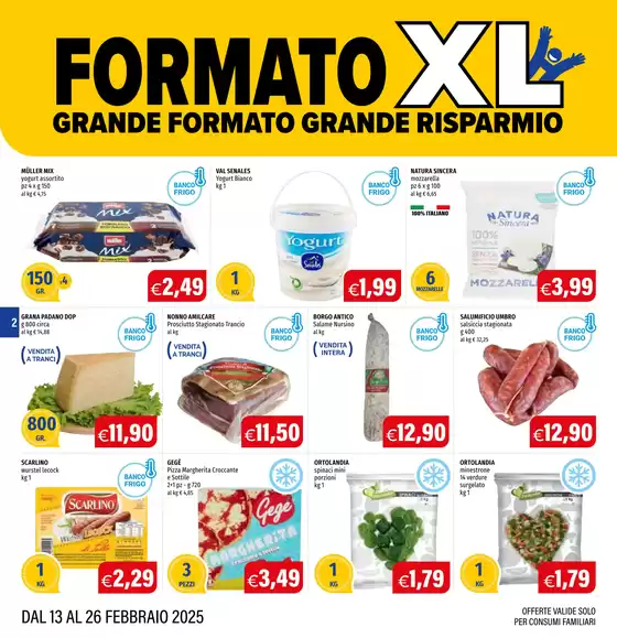 Volantino Hurrà Discount a Montegiorgio | Formato XL | 13/2/2025 - 26/2/2025