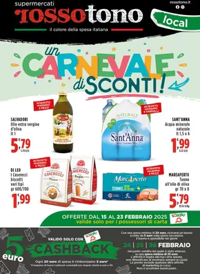 Offerte di Iper e super a Gravina in Puglia | Un carnevale di sconti! in Supermercati Rossotono Local | 15/2/2025 - 23/2/2025