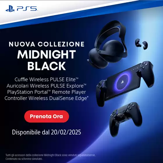 Volantino GameStop a Montesilvano | Midnight Black | 14/2/2025 - 20/2/2025