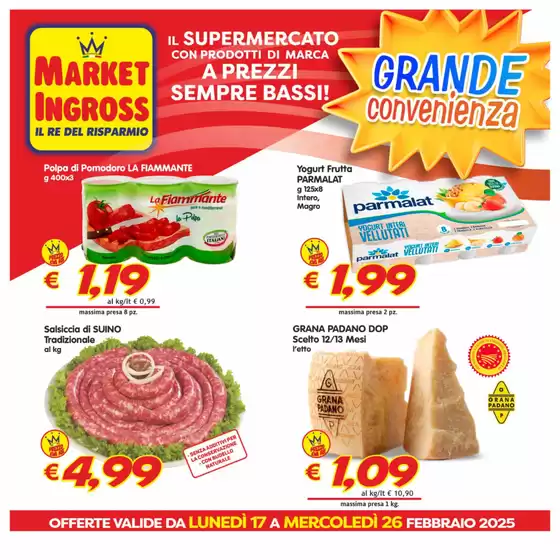 Volantino Market Ingross a Canicattì | Grande convenienza | 17/2/2025 - 26/2/2025