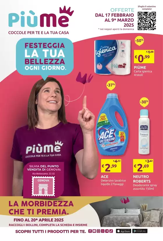 Volantino PiùMe a Medesano | Festeggia la tua belleza ogni giorno. | 17/2/2025 - 9/3/2025