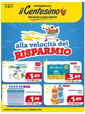 Offerte di Iper e super a Marianopoli | Alla velocità del risparmio in Il Centesimo | 18/2/2025 - 27/2/2025