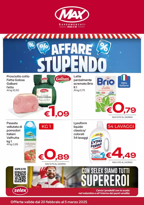 Volantino Max Supermercati a Marianopoli | Affare stupendo | 20/2/2025 - 5/3/2025