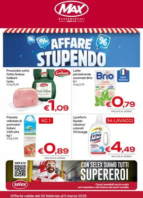 Offerte di Iper e super a Marianopoli | Affare stupendo in Max Supermercati | 20/2/2025 - 5/3/2025