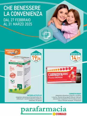 Offerte di Salute e Benessere a Salò | Che benessere la convenienza in Parafarmacia Conad | 27/2/2025 - 31/3/2025