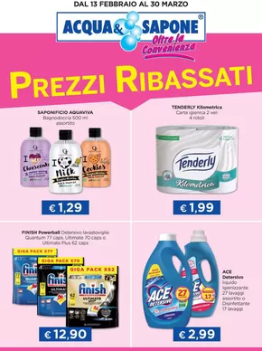 Offerte di Cura casa e corpo a Priverno | Prezzi Ribassati in Acqua & Sapone | 19/2/2025 - 30/3/2025