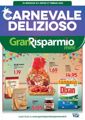 Offerte di Iper e super a Genzano di Lucania | Carnevale delizioso in Gran Risparmio | 19/2/2025 - 27/2/2025