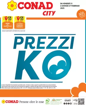 Offerte di Iper e super a Battaglia Terme | Prezzi KO in Conad City | 21/2/2025 - 27/2/2025