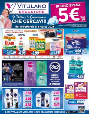 Offerte di Cura casa e corpo a Ruffano | Il pulito e la convenienza che cercavi!! in Vitulano Drugstore | 19/2/2025 - 1/3/2025