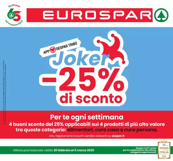 Volantino Eurospar a Guastalla | Sconti fino al 50%  | 20/2/2025 - 5/3/2025