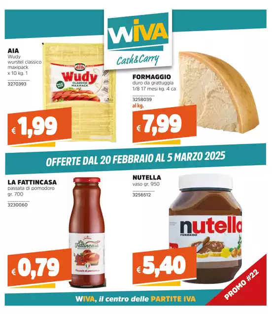 Volantino Wiva Cash&Carry a San Giorgio Ionico | Offerte | 20/2/2025 - 5/3/2025