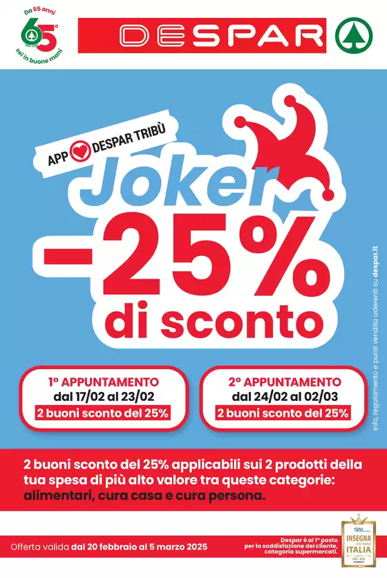 Volantino Despar a Pasian di Prato | Sconti fino al 50%  | 20/2/2025 - 5/3/2025