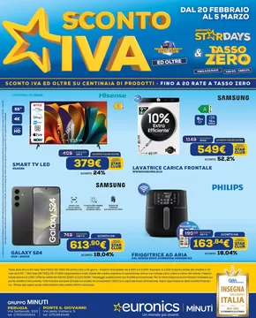 Offerte di Elettronica a San Martino In Campo | Sconto Iva in Euronics | 20/2/2025 - 5/3/2025