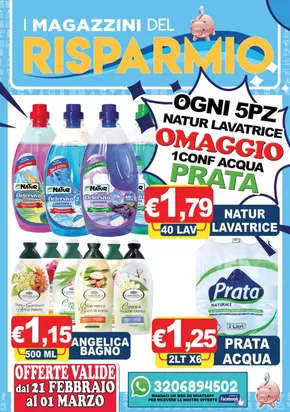 Offerte di Cura casa e corpo a Curti | Natur lavatrice omaggio in Magazzini del Risparmio | 21/2/2025 - 1/3/2025