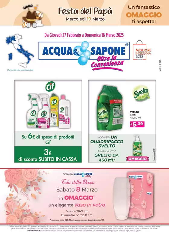 Volantino Acqua & Sapone a Treviolo | Un fantastico OMAGGIO ti aspetta! | 24/2/2025 - 16/3/2025