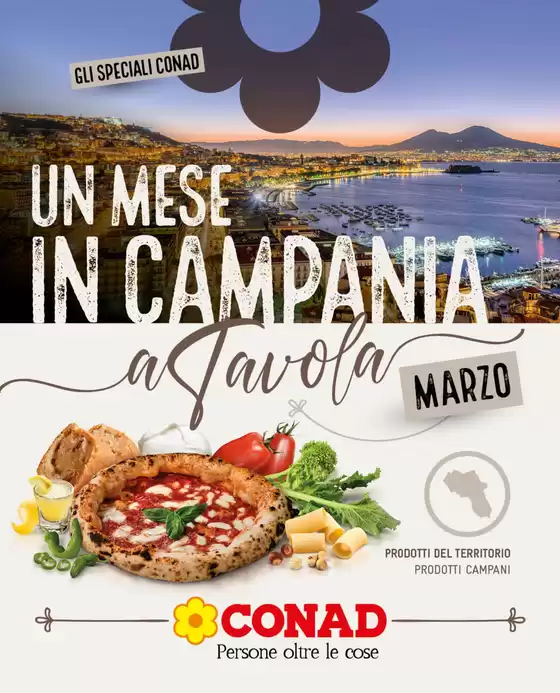 Volantino Conad a Praia a Mare | Un Mese in Campania | 26/2/2025 - 31/3/2025