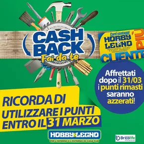 Offerte di Bricolage a Ozzano dell'Emilia | Cash back in Hobby & Legno | 24/2/2025 - 31/3/2025