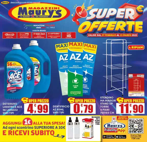 Volantino Maury's a Cisterna di Latina | Super offerte | 27/2/2025 - 15/3/2025