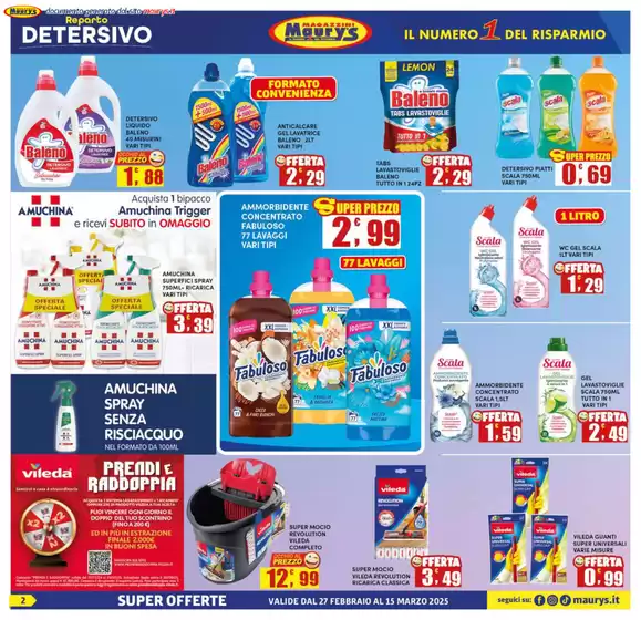 Volantino Maury's a Cisterna di Latina | Super offerte | 27/2/2025 - 15/3/2025