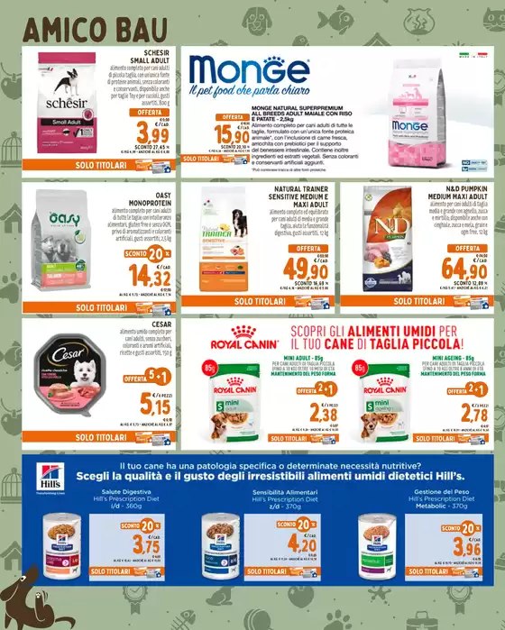 Volantino Pet Store Conad a Sinnai | IN PRIMAVERA ALCUNI AMORI FIORISCONO, ALTRI ABBAIANO. | 27/2/2025 - 26/3/2025