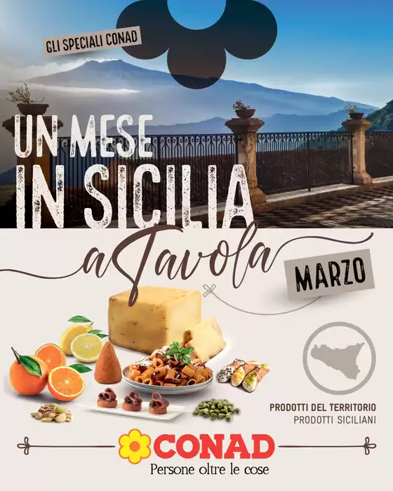 Volantino Conad a Modica | Un Mese in Sicilia | 27/2/2025 - 31/3/2025