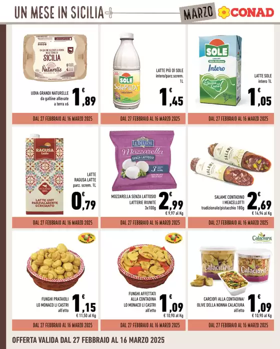 Volantino Conad Superstore a Castelvetrano | Un Mese in Sicilia | 27/2/2025 - 31/3/2025