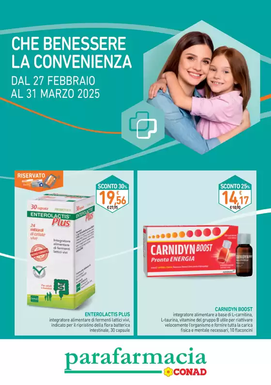 Volantino Parafarmacia Conad a Faenza | Parafarmacia Conad: Che benessere la convenienza | 27/2/2025 - 31/3/2025