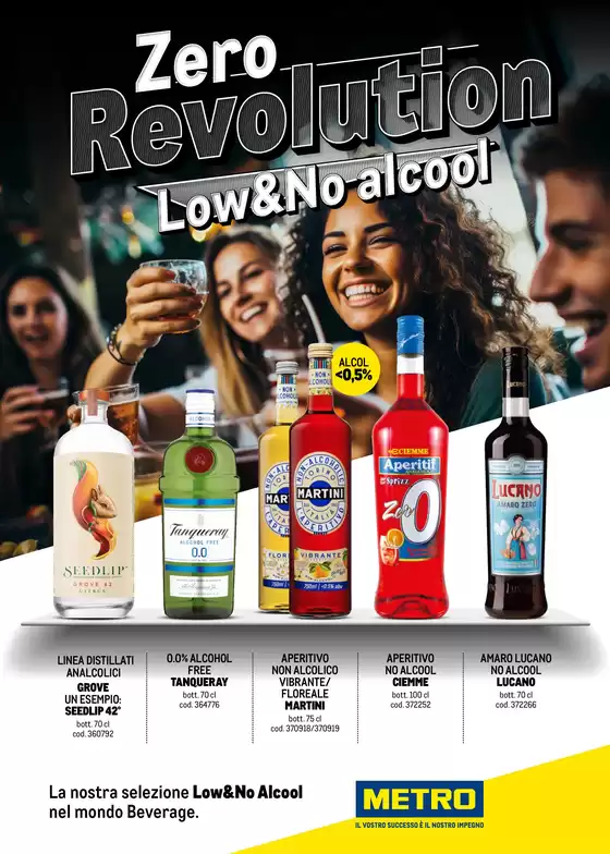 Volantino Metro a Cinisello Balsamo | Zero Revolution- Low & No Alcool 2025 | 26/2/2025 - 31/12/2025