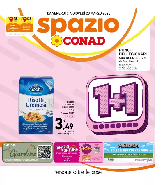 Volantino Spazio Conad a Ronchi dei Legionari | 1+1 | 7/3/2025 - 20/3/2025