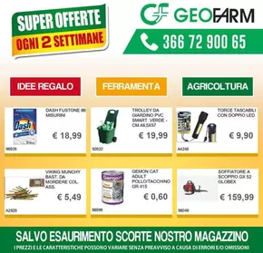 Offerte di Bricolage a Montesarchio | Super Offerte ogni 2 settimane in Geofarm | 3/3/2025 - 15/3/2025