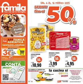 Volantino Famila a Forlì | Sconti fino al 50% | 6/3/2025 - 16/3/2025