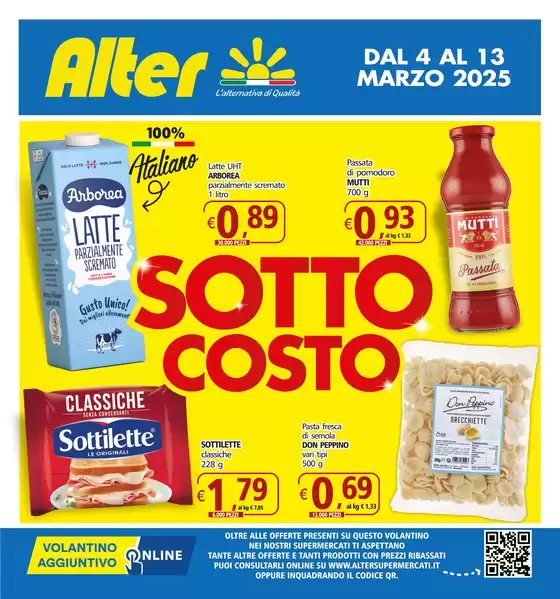 Volantino Alter Discount a Trinitapoli | Sotto costo | 4/3/2025 - 13/3/2025