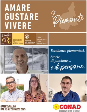 Volantino Conad a Borgomanero | Amare gustare vivere | 13/3/2025 - 26/3/2025