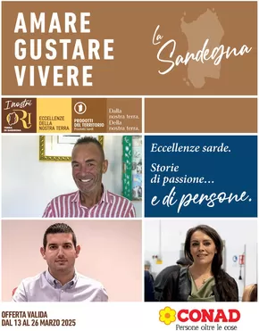 Offerte di Iper e super a Porto Torres | Amare gustare vivere in Spazio Conad | 13/3/2025 - 26/3/2025