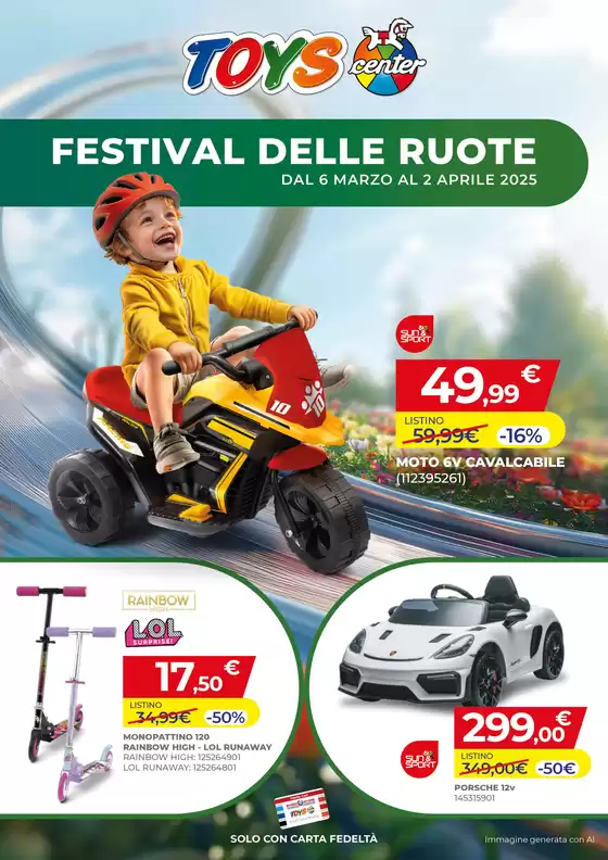 Volantino Toys Center | Festival delle ruote | 6/3/2025 - 2/4/2025