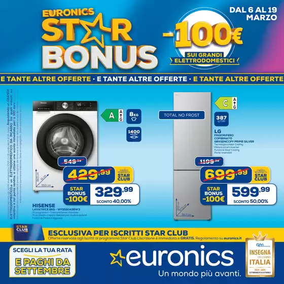 Volantino Euronics a Montesilvano | Starbonus! | 6/3/2025 - 19/3/2025