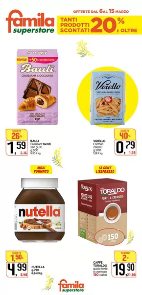 Volantino Famila Superstore a Atripalda | Tanti prodotti scontati 20% e oltre | 6/3/2025 - 15/3/2025