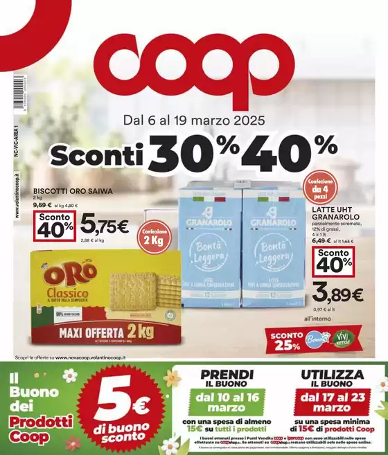 Volantino Coop a Borgaro Torinese | Sconti 30% 40% | 6/3/2025 - 19/3/2025