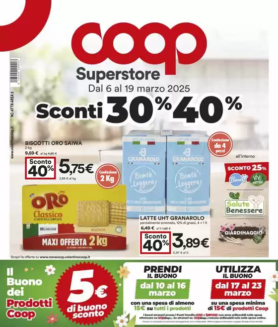 Volantino Coop a Avigliana | Sconti 30% 40% | 6/3/2025 - 19/3/2025